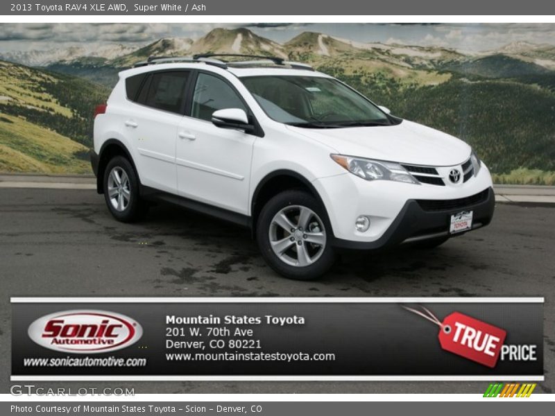 Super White / Ash 2013 Toyota RAV4 XLE AWD