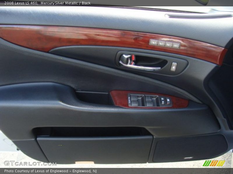 Mercury Silver Metallic / Black 2008 Lexus LS 460
