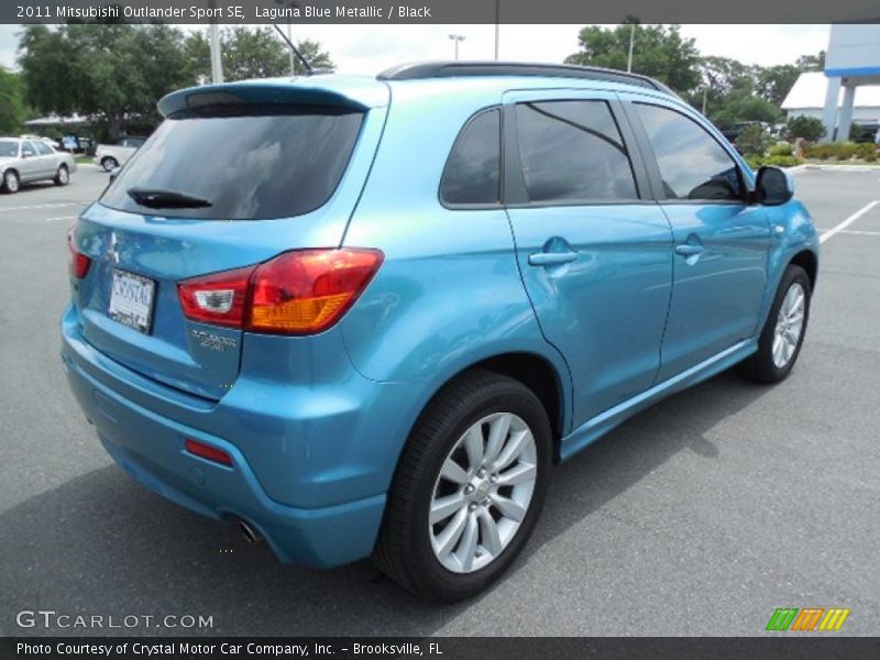 Laguna Blue Metallic / Black 2011 Mitsubishi Outlander Sport SE