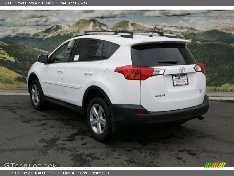 Super White / Ash 2013 Toyota RAV4 XLE AWD