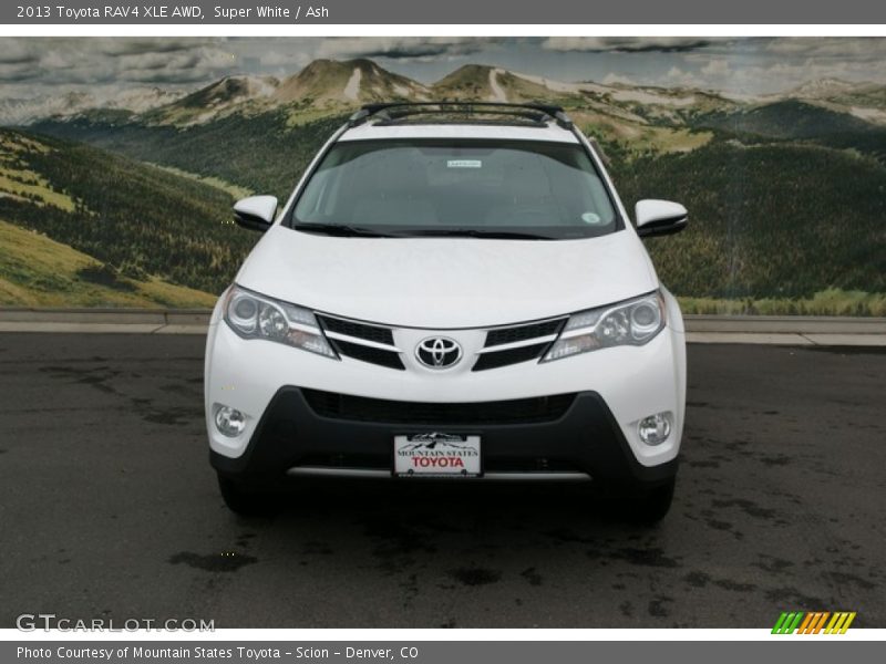 Super White / Ash 2013 Toyota RAV4 XLE AWD