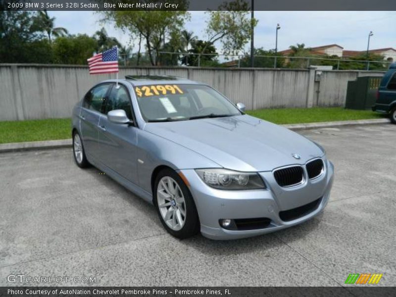 Blue Water Metallic / Grey 2009 BMW 3 Series 328i Sedan