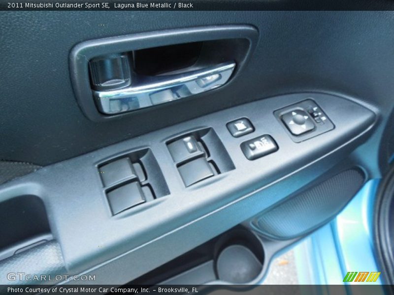 Laguna Blue Metallic / Black 2011 Mitsubishi Outlander Sport SE