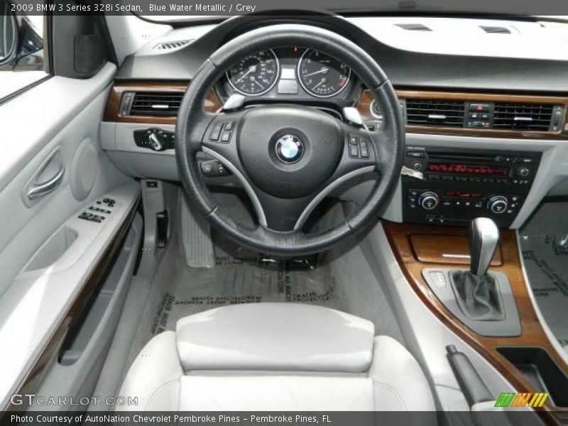 Blue Water Metallic / Grey 2009 BMW 3 Series 328i Sedan