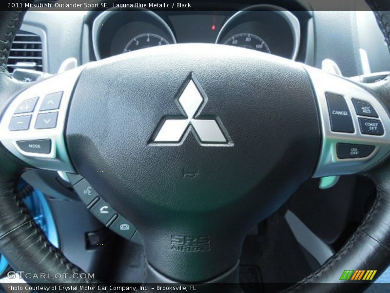 Laguna Blue Metallic / Black 2011 Mitsubishi Outlander Sport SE