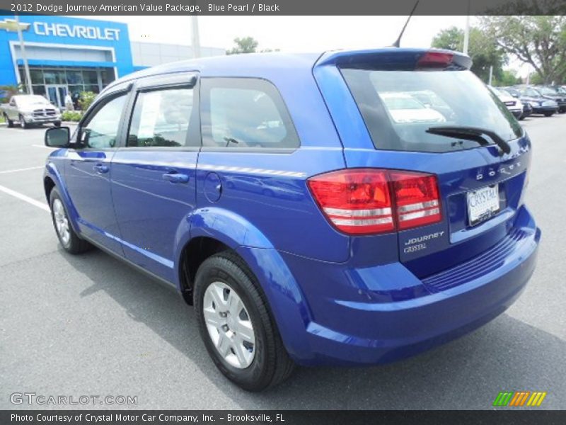 Blue Pearl / Black 2012 Dodge Journey American Value Package