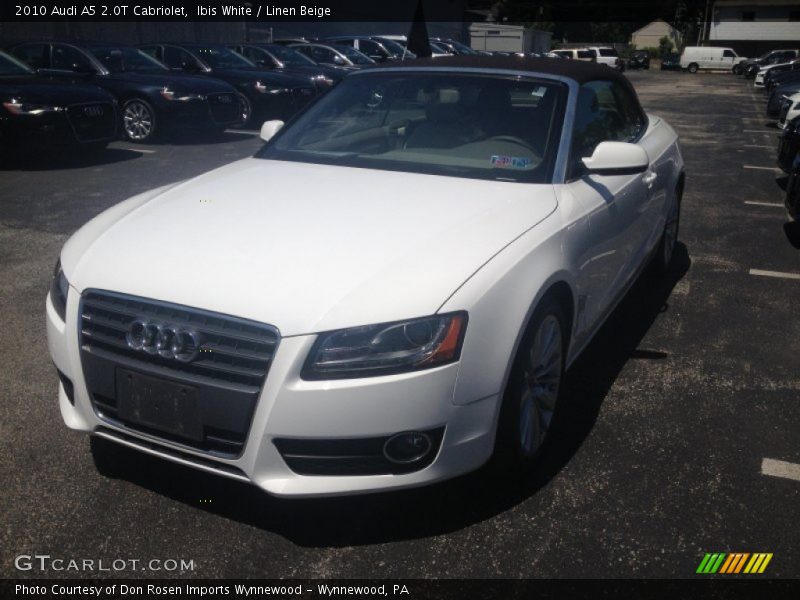 Ibis White / Linen Beige 2010 Audi A5 2.0T Cabriolet