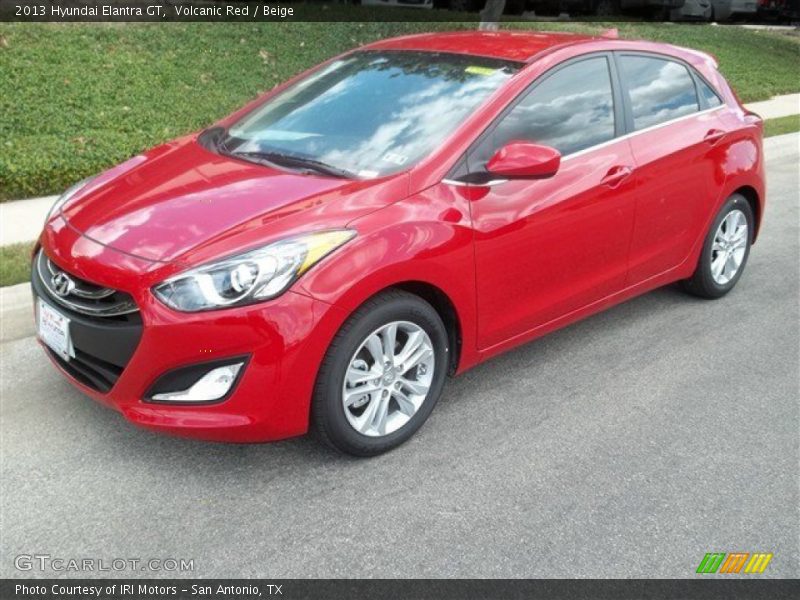 Volcanic Red / Beige 2013 Hyundai Elantra GT