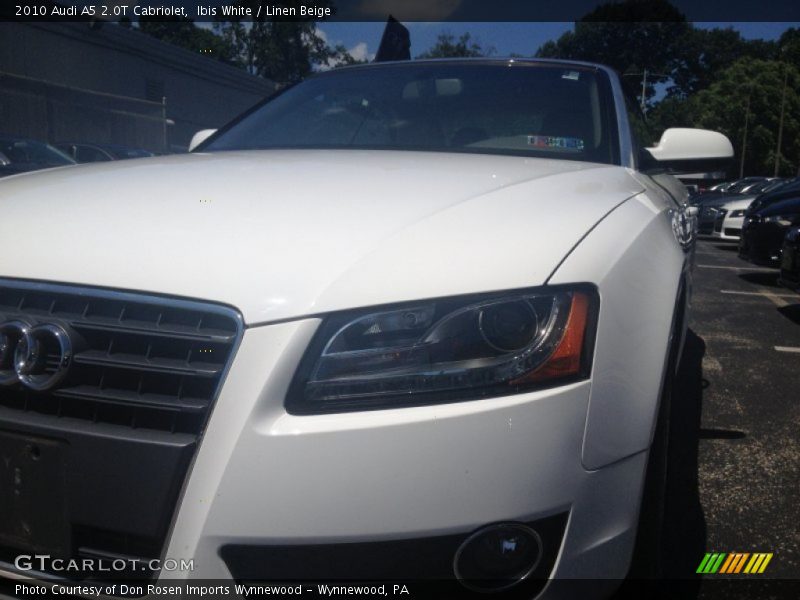 Ibis White / Linen Beige 2010 Audi A5 2.0T Cabriolet