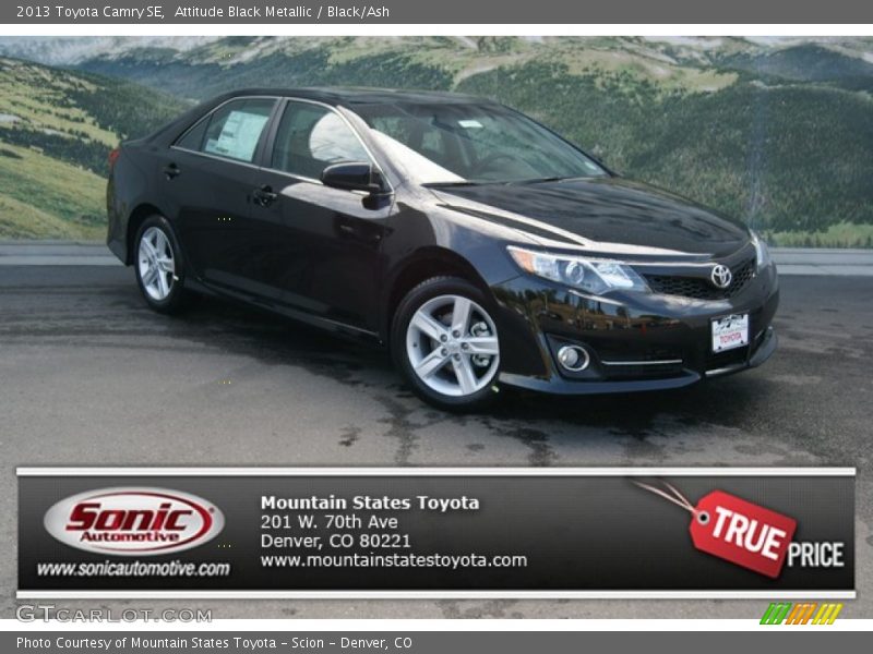 Attitude Black Metallic / Black/Ash 2013 Toyota Camry SE