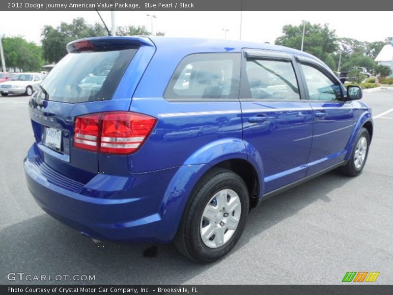 Blue Pearl / Black 2012 Dodge Journey American Value Package