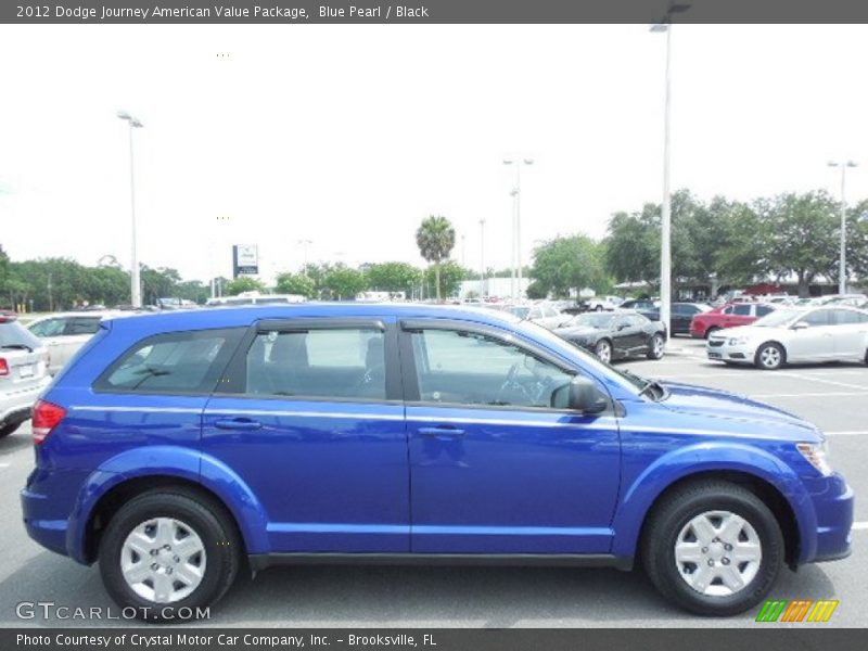 Blue Pearl / Black 2012 Dodge Journey American Value Package