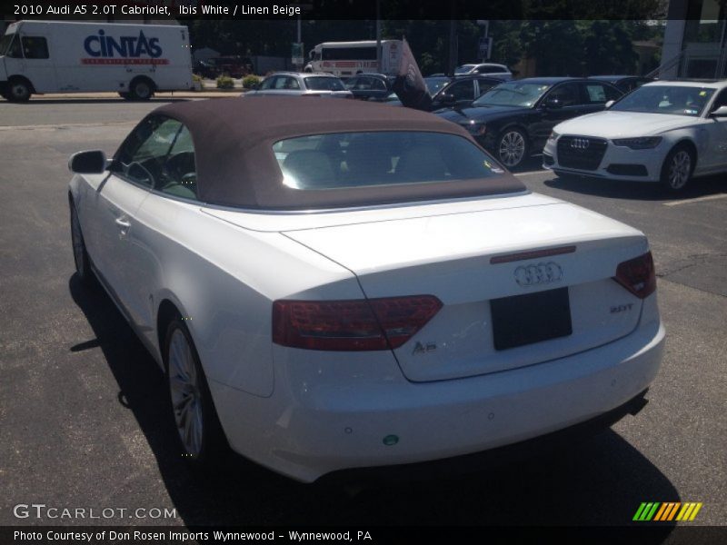 Ibis White / Linen Beige 2010 Audi A5 2.0T Cabriolet