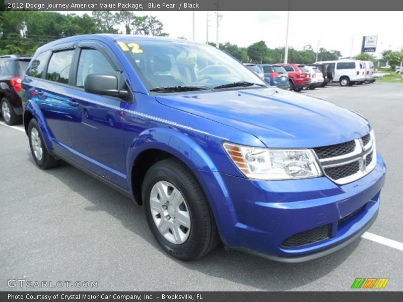 Blue Pearl / Black 2012 Dodge Journey American Value Package