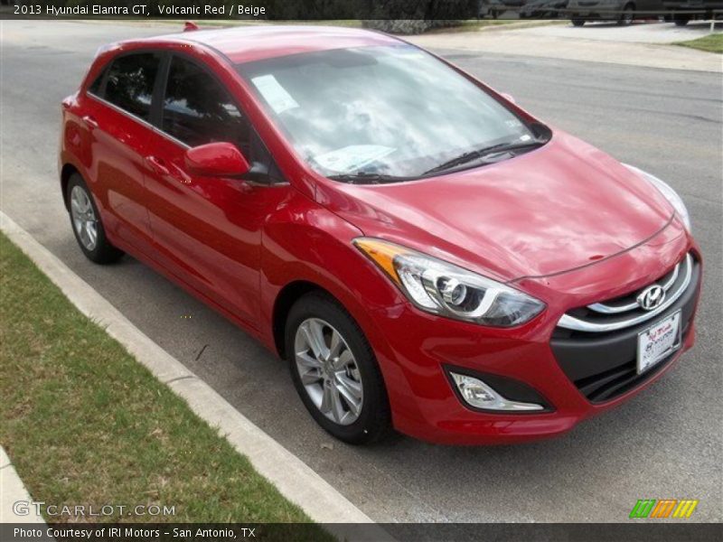 Volcanic Red / Beige 2013 Hyundai Elantra GT