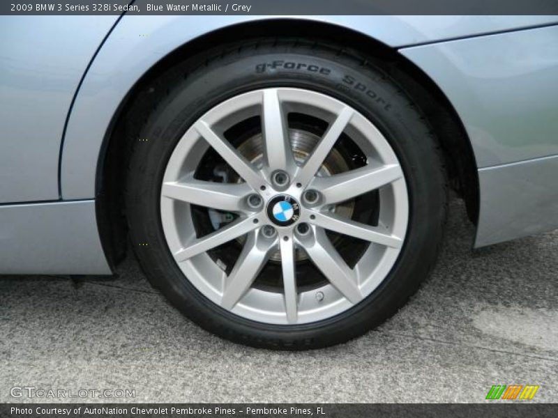 Blue Water Metallic / Grey 2009 BMW 3 Series 328i Sedan
