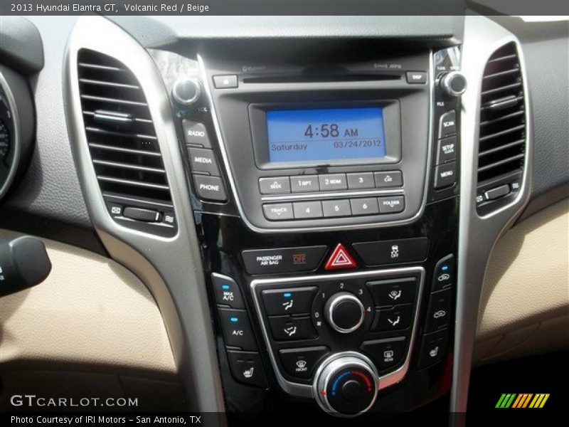 Volcanic Red / Beige 2013 Hyundai Elantra GT