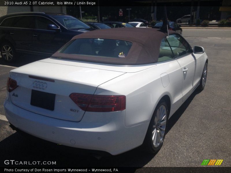 Ibis White / Linen Beige 2010 Audi A5 2.0T Cabriolet