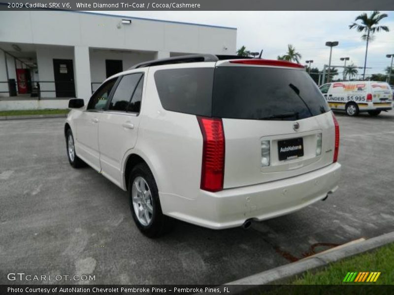White Diamond Tri-Coat / Cocoa/Cashmere 2009 Cadillac SRX V6