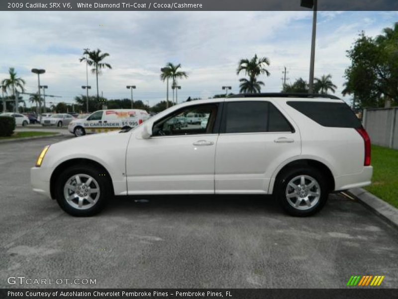 White Diamond Tri-Coat / Cocoa/Cashmere 2009 Cadillac SRX V6