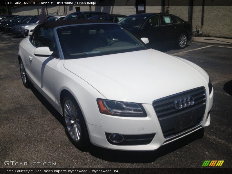 Ibis White / Linen Beige 2010 Audi A5 2.0T Cabriolet