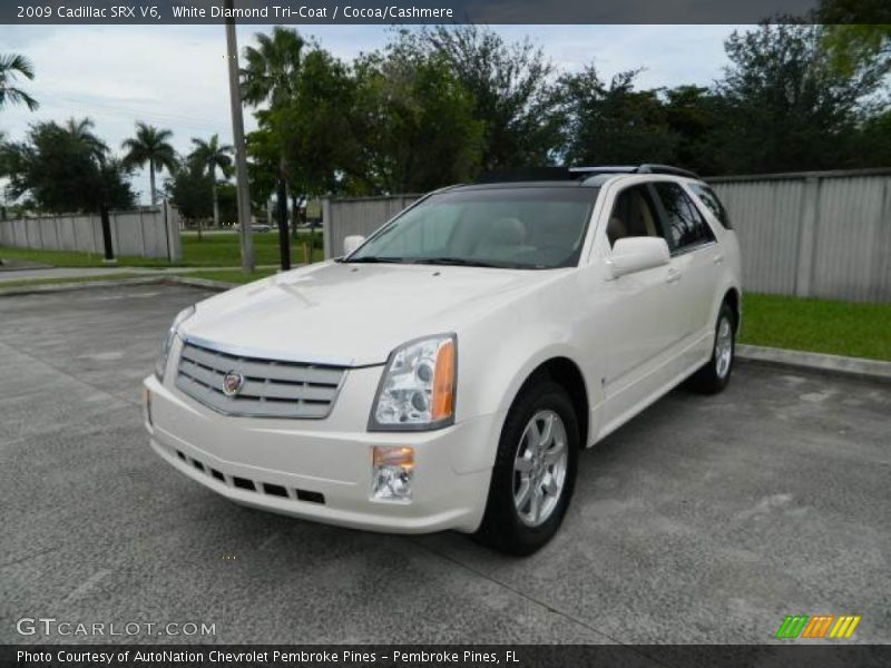 White Diamond Tri-Coat / Cocoa/Cashmere 2009 Cadillac SRX V6