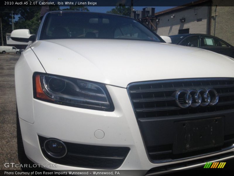 Ibis White / Linen Beige 2010 Audi A5 2.0T Cabriolet
