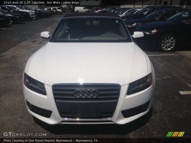 Ibis White / Linen Beige 2010 Audi A5 2.0T Cabriolet