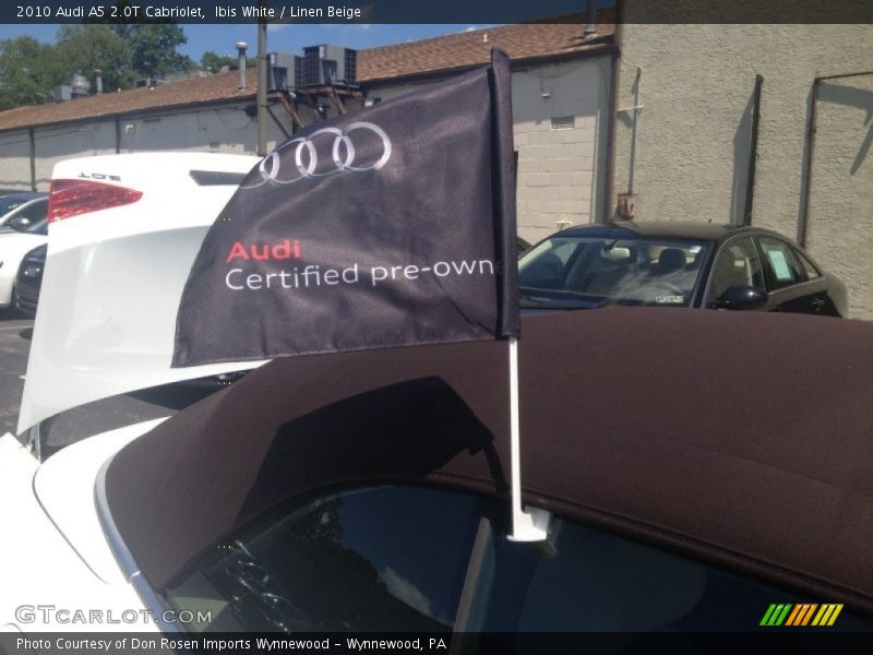 Ibis White / Linen Beige 2010 Audi A5 2.0T Cabriolet