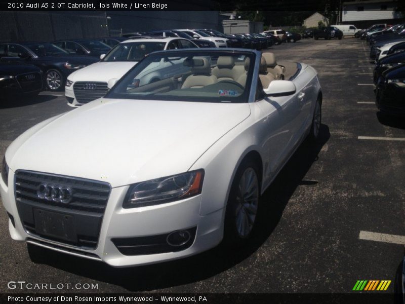 Ibis White / Linen Beige 2010 Audi A5 2.0T Cabriolet