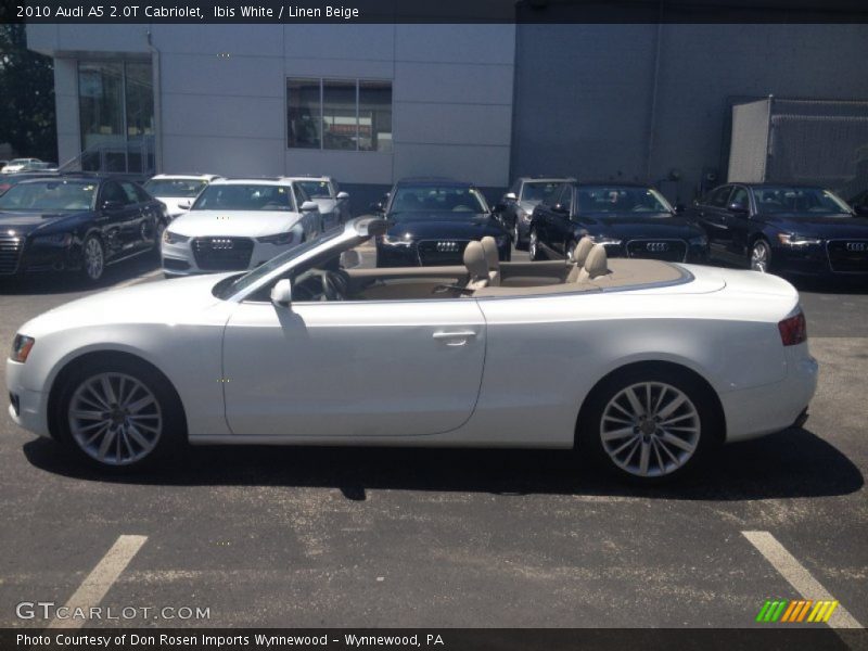 Ibis White / Linen Beige 2010 Audi A5 2.0T Cabriolet