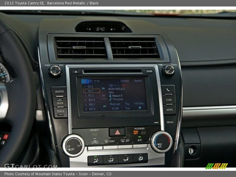 Barcelona Red Metallic / Black 2013 Toyota Camry SE