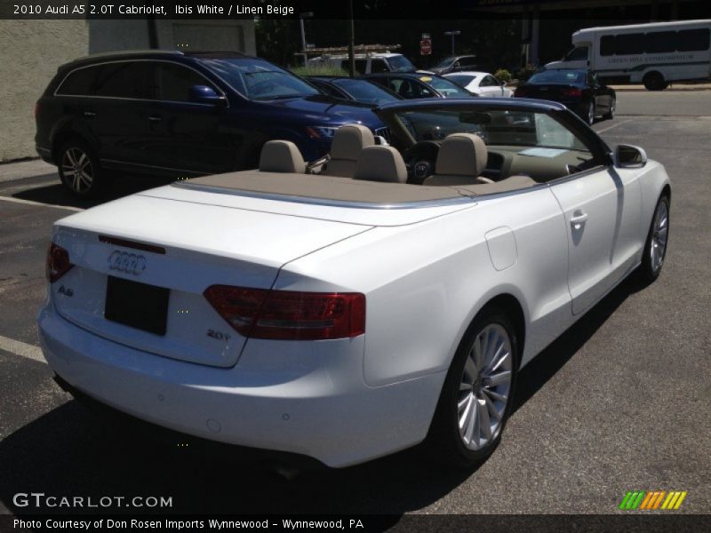 Ibis White / Linen Beige 2010 Audi A5 2.0T Cabriolet