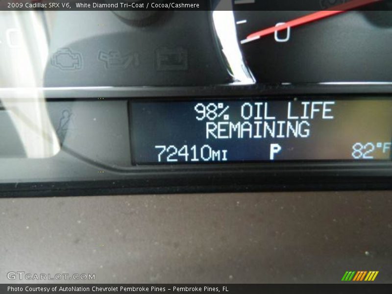White Diamond Tri-Coat / Cocoa/Cashmere 2009 Cadillac SRX V6