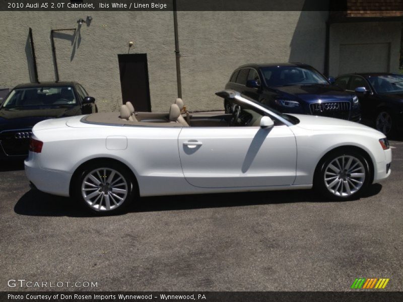 Ibis White / Linen Beige 2010 Audi A5 2.0T Cabriolet