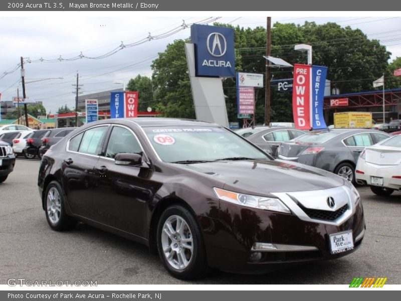 Mayan Bronze Metallic / Ebony 2009 Acura TL 3.5