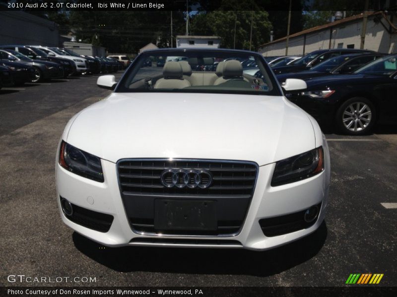 Ibis White / Linen Beige 2010 Audi A5 2.0T Cabriolet