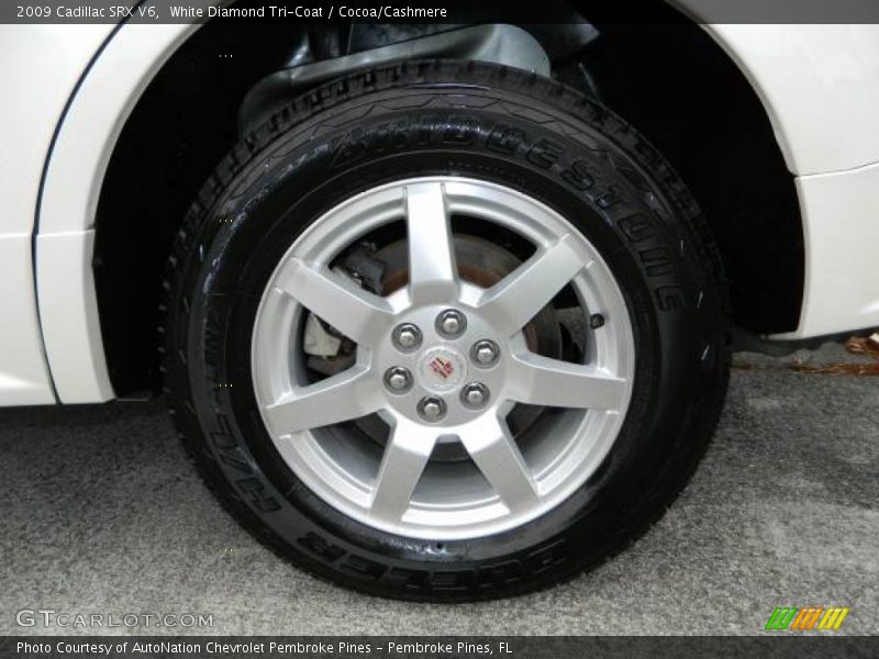 White Diamond Tri-Coat / Cocoa/Cashmere 2009 Cadillac SRX V6