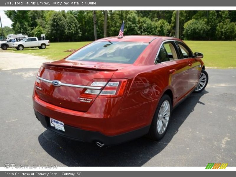 Ruby Red Metallic / Dune 2013 Ford Taurus Limited