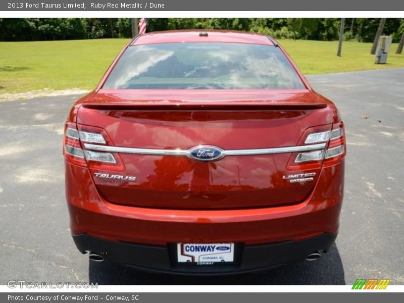 Ruby Red Metallic / Dune 2013 Ford Taurus Limited