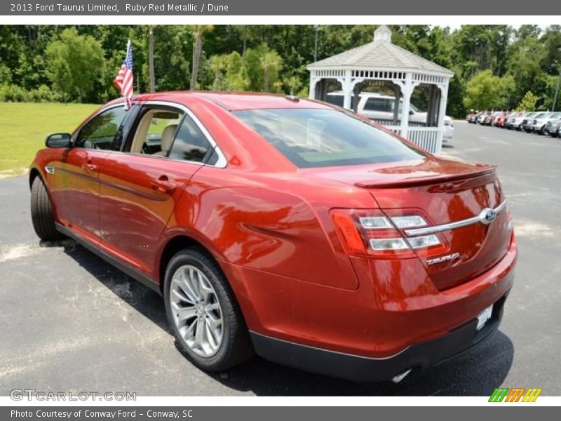 Ruby Red Metallic / Dune 2013 Ford Taurus Limited