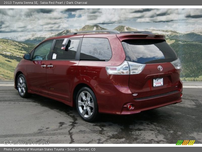 Salsa Red Pearl / Dark Charcoal 2013 Toyota Sienna SE