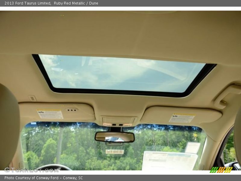 Ruby Red Metallic / Dune 2013 Ford Taurus Limited
