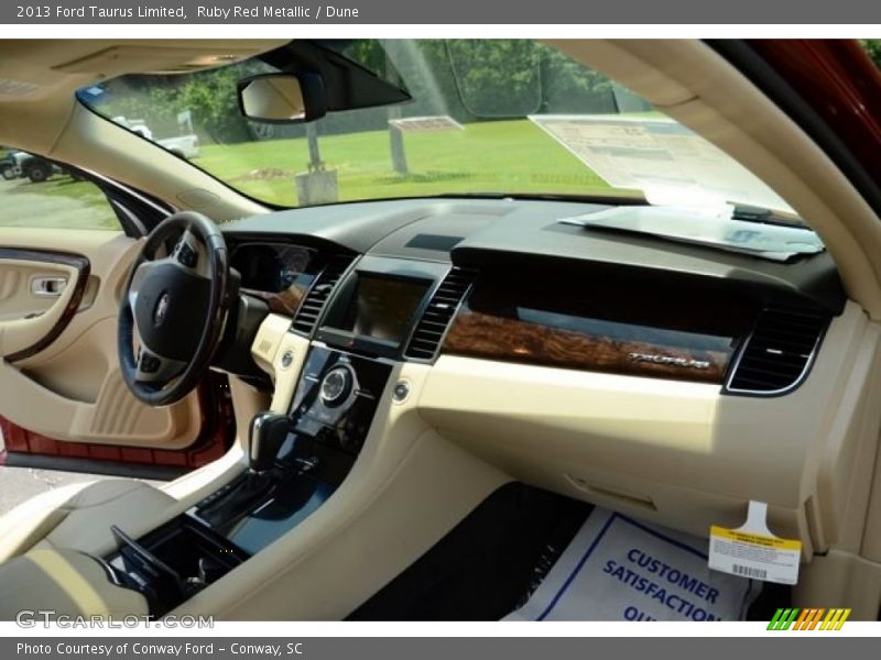 Ruby Red Metallic / Dune 2013 Ford Taurus Limited