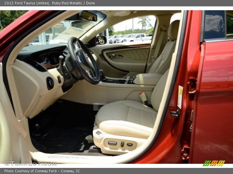 Ruby Red Metallic / Dune 2013 Ford Taurus Limited