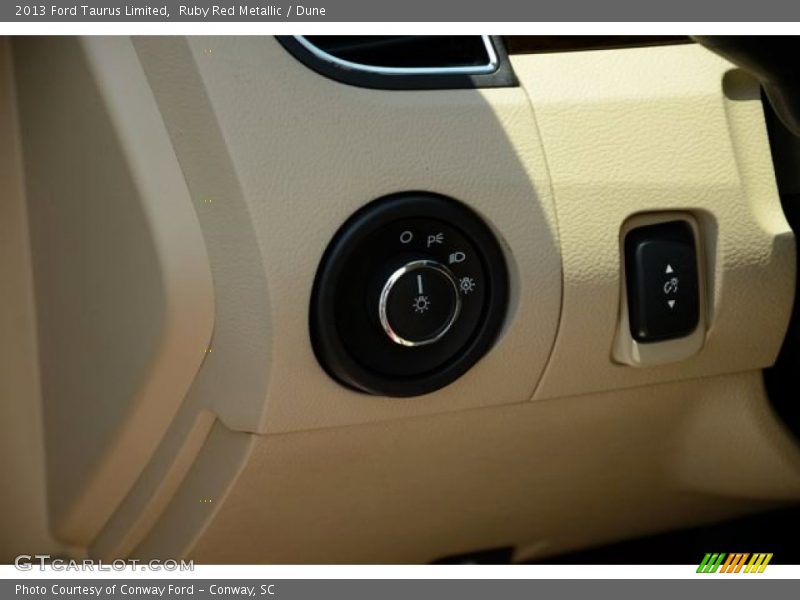 Ruby Red Metallic / Dune 2013 Ford Taurus Limited