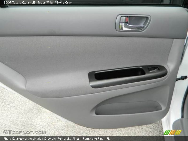 Super White / Stone Gray 2006 Toyota Camry LE