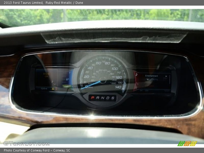 Ruby Red Metallic / Dune 2013 Ford Taurus Limited
