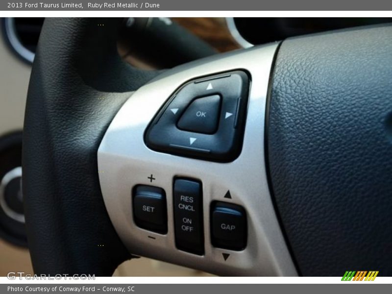 Ruby Red Metallic / Dune 2013 Ford Taurus Limited
