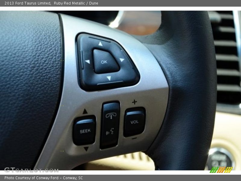 Ruby Red Metallic / Dune 2013 Ford Taurus Limited